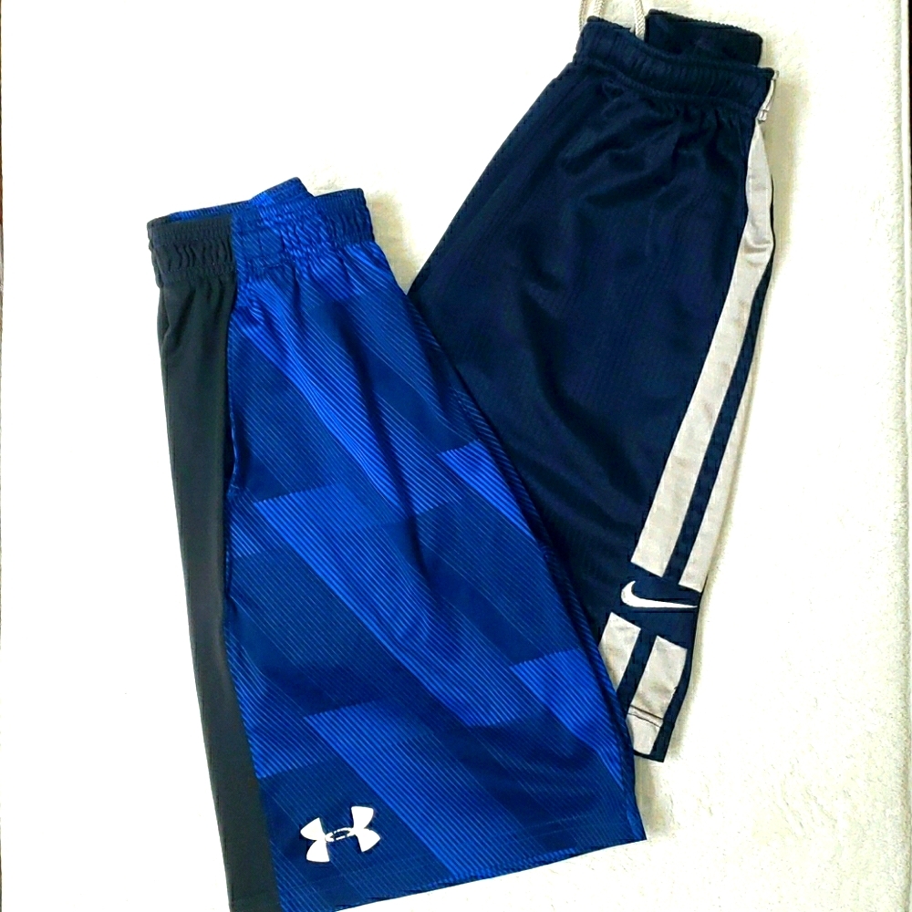 Lot of Boys Nike S & Under Armour YMD/JM shorts